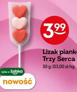 Żabka Lizak piankowy Trzy Serca oferta