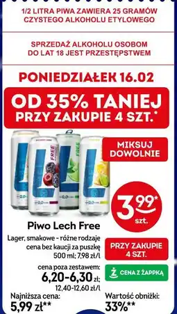 Żabka Piwo Lech Free oferta