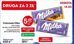 Żabka Czekolada Milka różne rodzaje oferta