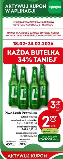 Żabka Piwo Lech Premium oferta
