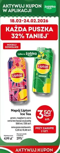 Żabka Napój Lipton Ice Tea oferta