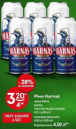 Żabka Piwo Harnaś Jasne Pełne oferta