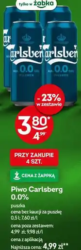 Żabka Piwo Carlsberg 0.0% oferta