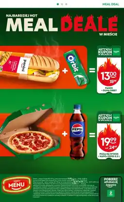 Żabka Pizza na wynos + Napój Pepsi 0,5 l oferta