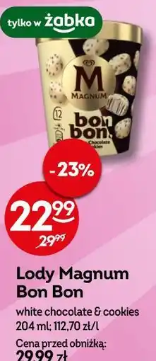 Żabka Lody Magnum Bon Bon white chocolate & cookies oferta