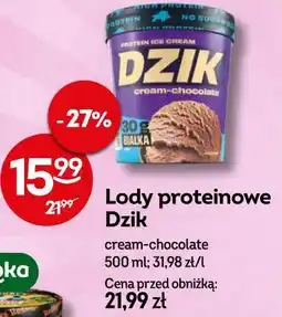 Żabka Lody proteinowe Dzik cream-chocolate oferta
