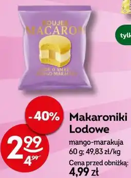 Żabka Makaroniki Lodowe Bouje Macaron mango-marakuja oferta