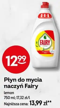 Żabka Płyn do mycia naczyń Fairy lemon oferta