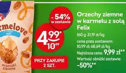 Żabka Orzechy ziemne w karmelu z solą Felix oferta
