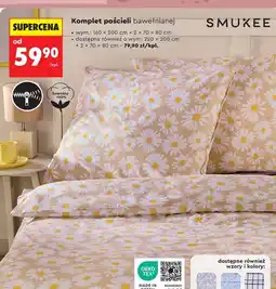 Biedronka Komplet pościeli bawełnianej SMUKEE oferta