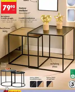 Biedronka Zestaw stolików kawowych Smukee oferta