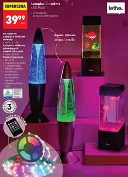 Biedronka Lampka lub taśma LED RGB lethe oferta