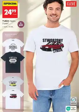Biedronka T-shirt męski, 2-pak oferta