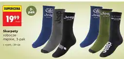 Biedronka Skarpety robocze męskie, 3-pak Jeep oferta