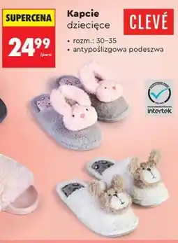 Biedronka Kapcie dziecięce CLEVÉ oferta