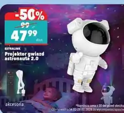 Biedronka Extralink Projektor gwiazd astronauta 2.0 oferta