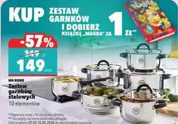 Biedronka Zestaw garnków stalowych MG Home 10 elementów oferta