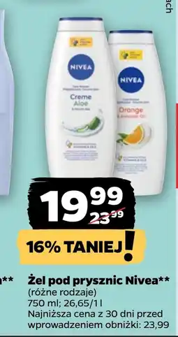 Netto Żel pod prysznic Nivea oferta