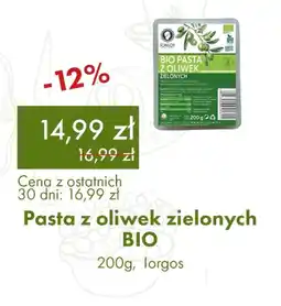 Organic Farma Zdrowia Iorgos Pasta z oliwek zielonych oferta