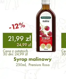 Organic Farma Zdrowia Premium Rosa Syrop malinowy oferta