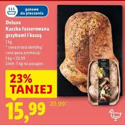 Lidl Kaczka faszerowana grzybami i kaszą oferta