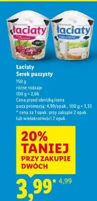 Lidl Serek puszysty oferta