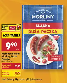 Biedronka Kiełbasa Śląska Morliny oferta
