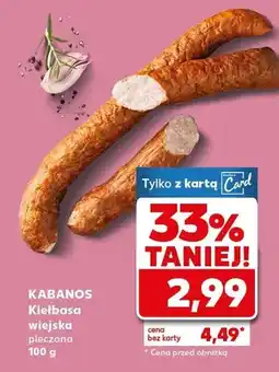 Kaufland Kiełbasa wiejska pieczona oferta