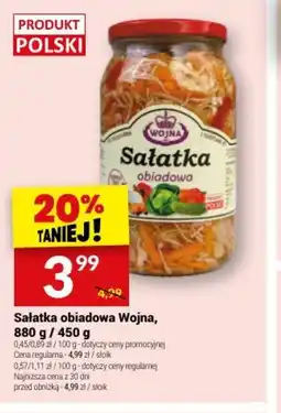 Twój Market Sałatka obiadowa Wojna oferta