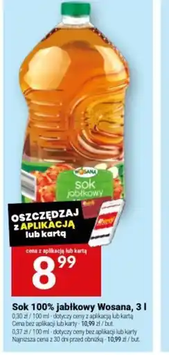 Twój Market Wosana Sok 100% jabłkowy oferta