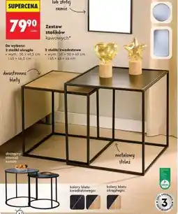 Biedronka Zestaw stolików kawowych oferta