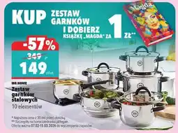 Biedronka Zestaw garnków stalowych oferta