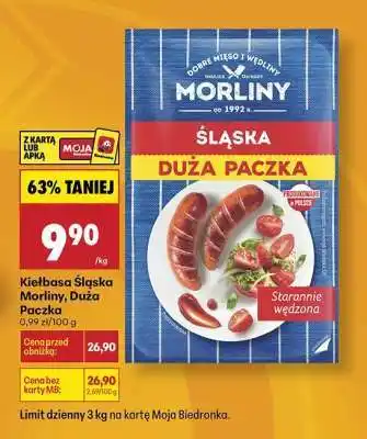 Biedronka Kiełbasa śląska Morliny Duża Paczka oferta