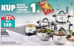 Biedronka Zestaw garnków stalowych oferta
