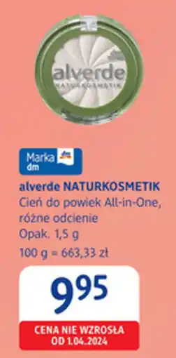 dm drogerie markt Alverde NATURKOSMETIK Cień do powiek All-in-One oferta