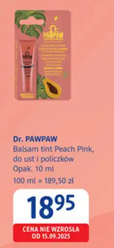 dm drogerie markt Dr. PAWPAW Balsam tint Peach Pink do ust i policzków oferta