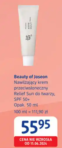 dm drogerie markt Beauty of Joseon Nawilżający krem przeciwsłoneczny Relief Sun do twarzy, SPF 50+ oferta
