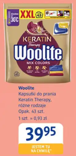 dm drogerie markt Woolite Kapsułki do prania Keratin Therapy oferta