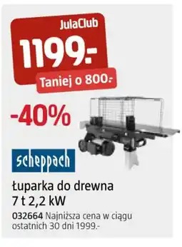 Jula Scheppach łuparka do drewna oferta