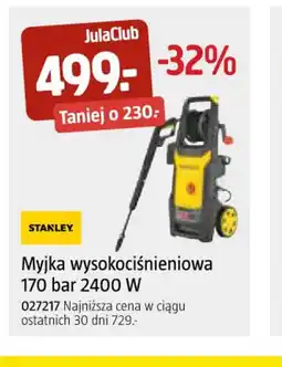 Jula Myjka wysokociśnieniowa Stanley oferta