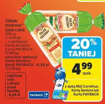 Carrefour Market Chleb tostowy Dan Cake oferta