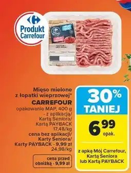 Carrefour Market Mięso mielone z łopatki wieprzowej oferta