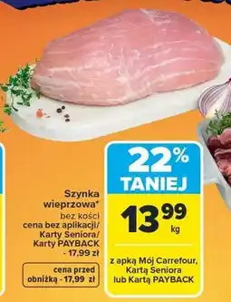 Carrefour Szynka wieprzowa oferta