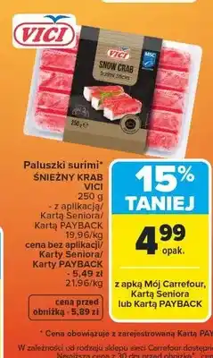 Carrefour Paluszki surimi śnieżny krab oferta