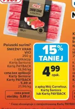 Carrefour VICI Paluszki surimi oferta