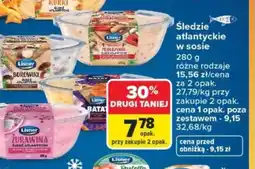 Carrefour Lisner Sledzie atlantyckie w sosie oferta