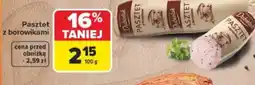 Carrefour Pasztet z borowikami oferta