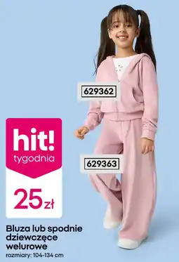 Pepco Bluza lub spodnie dziewczęce welurowe oferta