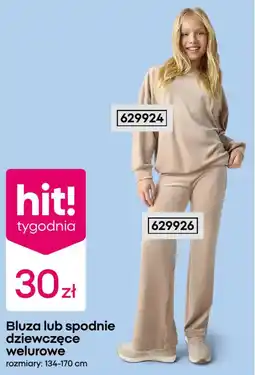 Pepco Bluza lub spodnie dziewczęce welurowe oferta