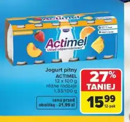 Carrefour Actimel jogurt pitny oferta